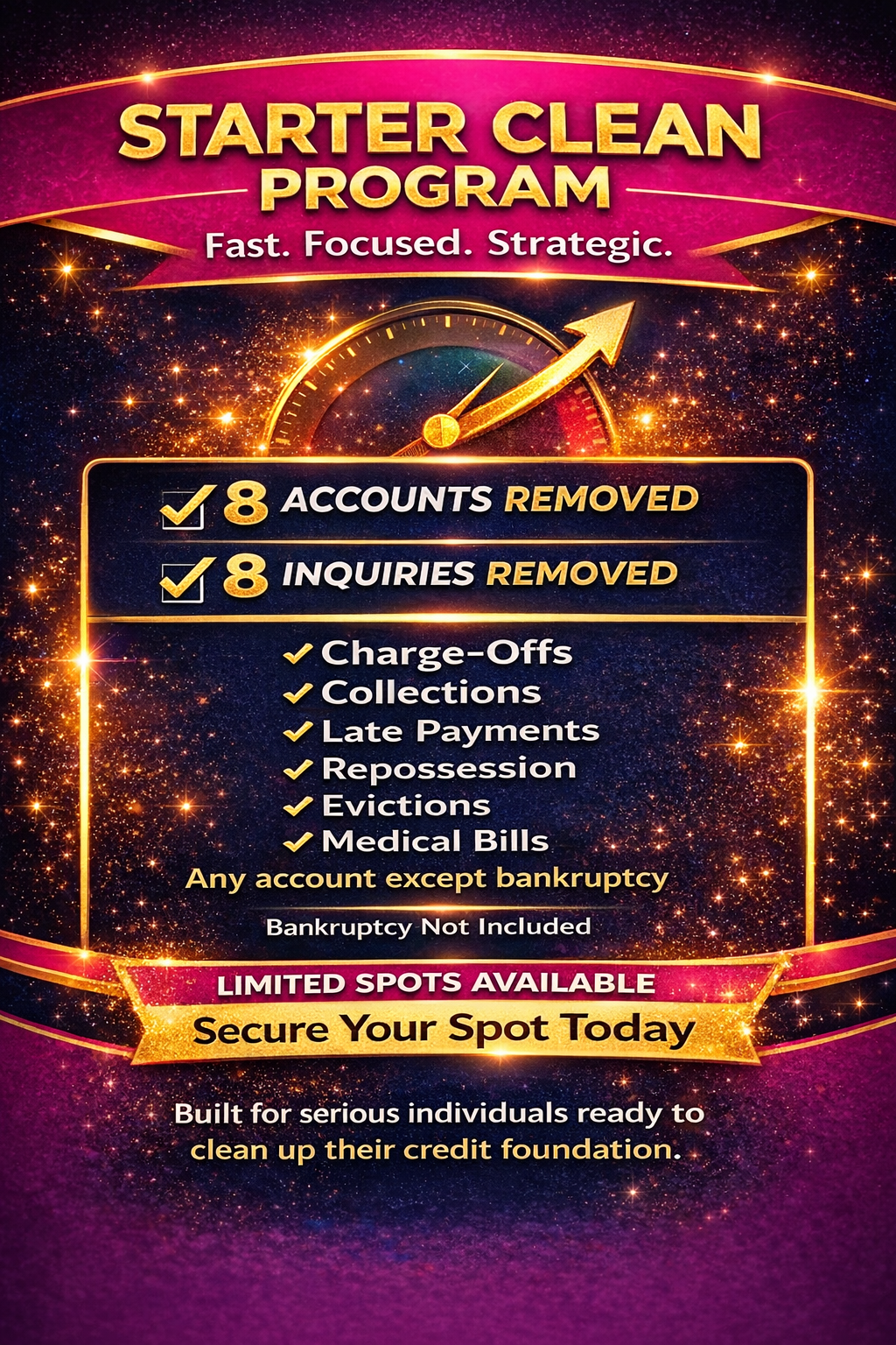 Starter clean program