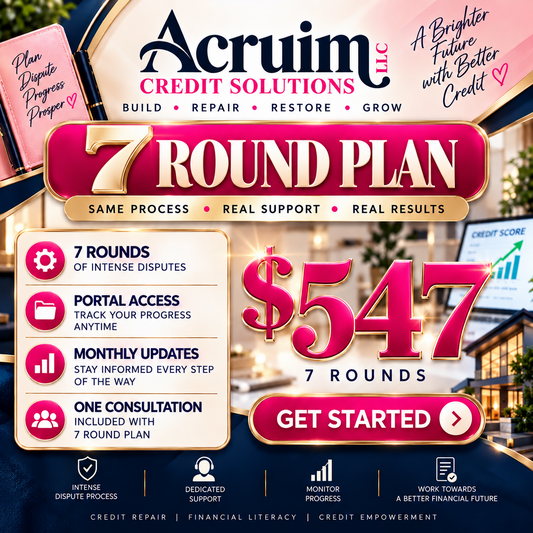 7-Round Credit Repair Plan — $547