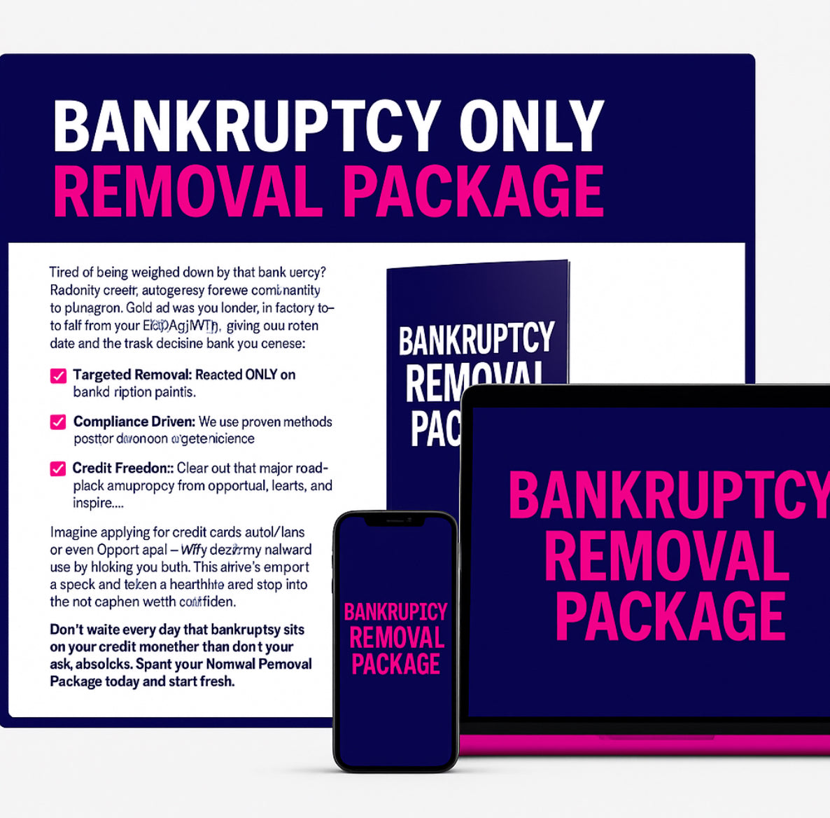 Bankruptcy Removal ONLY ( Per Filing)